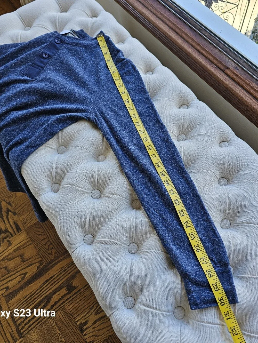New! J.Crew XS Men's Blue Cotton Knit Henley Long Sleeve Shirt Top Thermal NWT